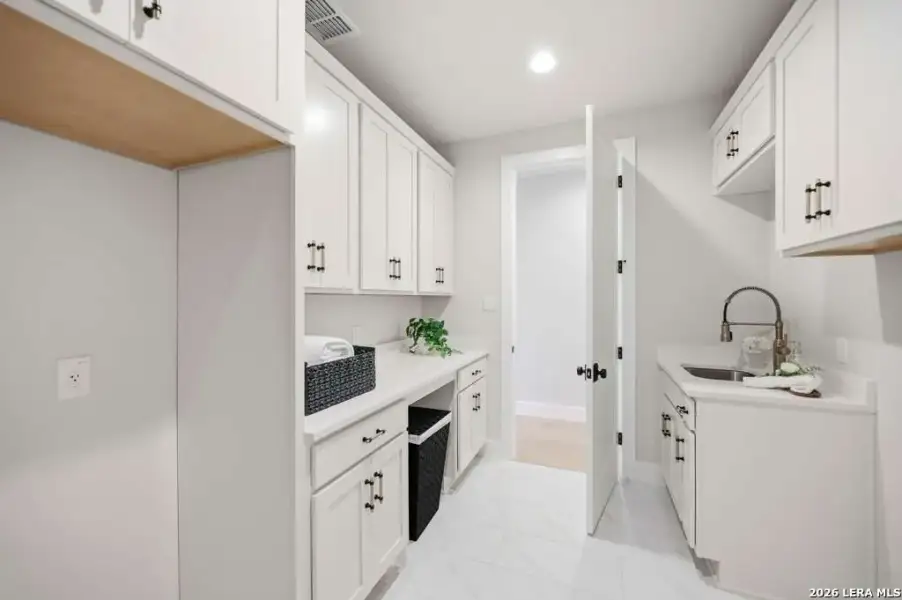 Furnished interior view inside a new home in , Fischer (Image 10).