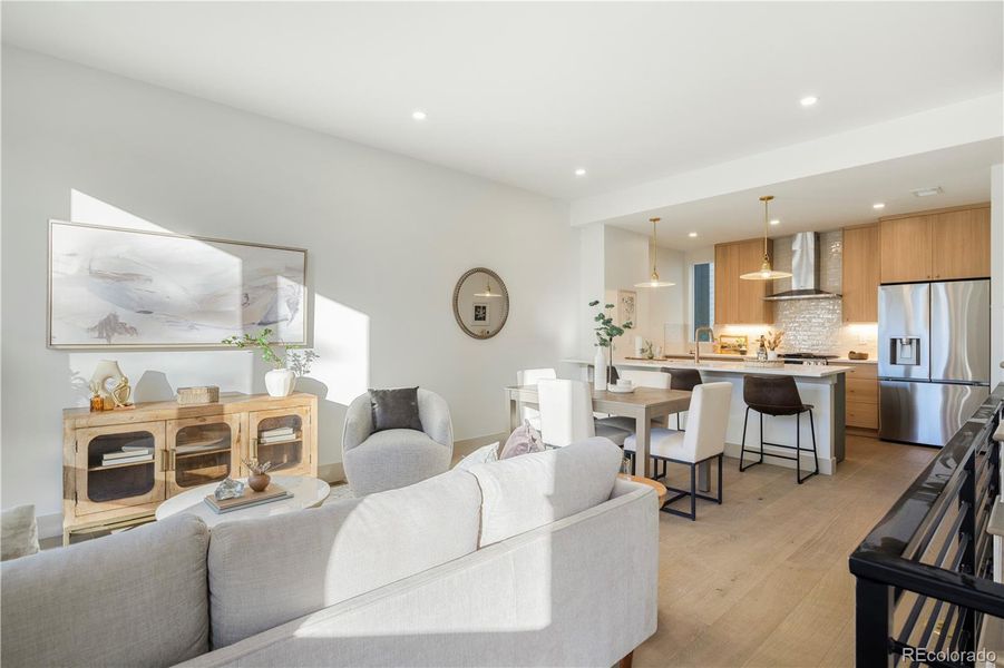 Furnished interior view inside a new home in , Denver (Image 17).