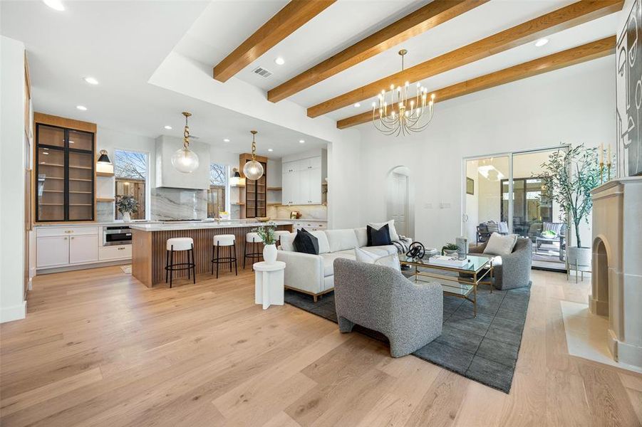 Furnished interior view inside a new home in , Dallas (Image 11).