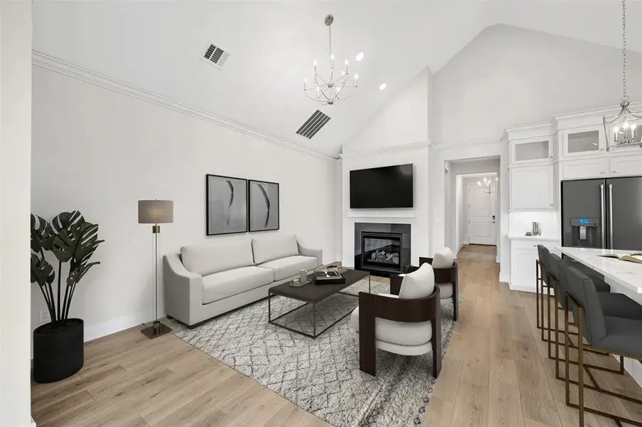 Furnished interior view inside a new home in Gateway Parks, Forney (Image 7).