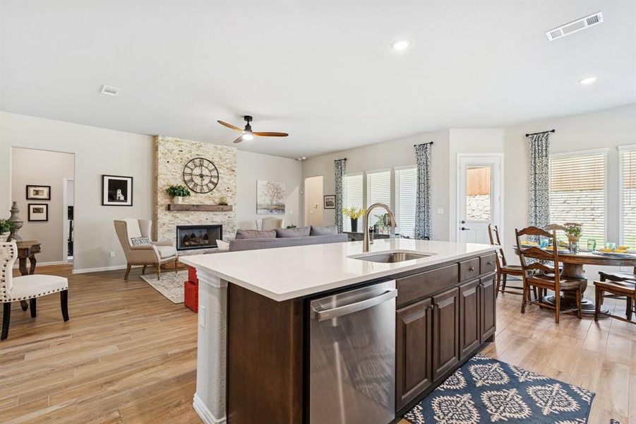 Furnished interior view inside a new home in , Weatherford (Image 21).
