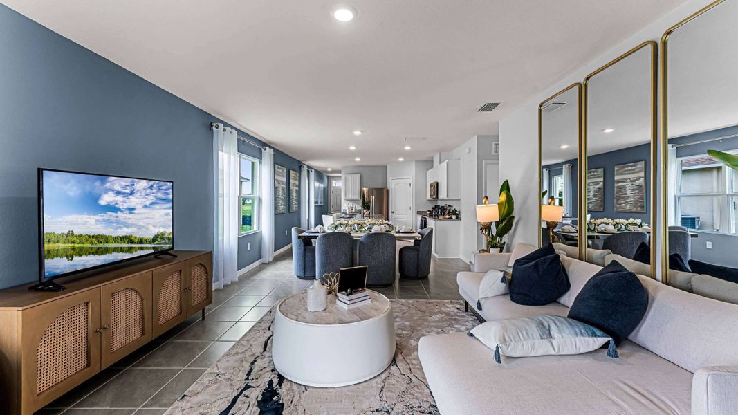 Representative furnished interior of a home built from the Harper by D.R. Horton in Deerbrook, Land O' Lakes (Image 10).