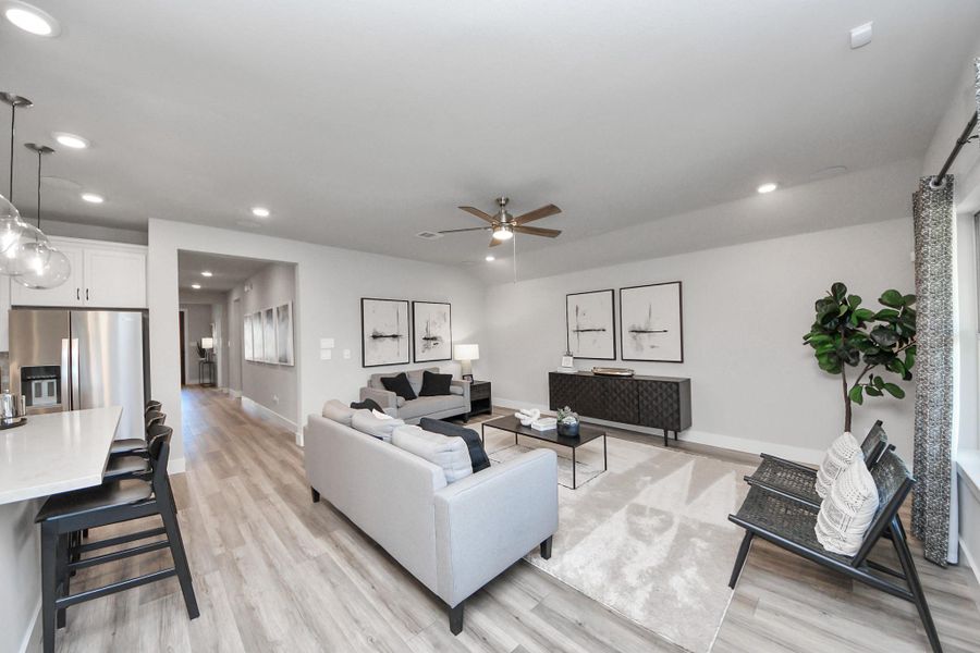 Furnished interior view inside a new home in Sunterra: Landmark Collection, Katy (Image 9).