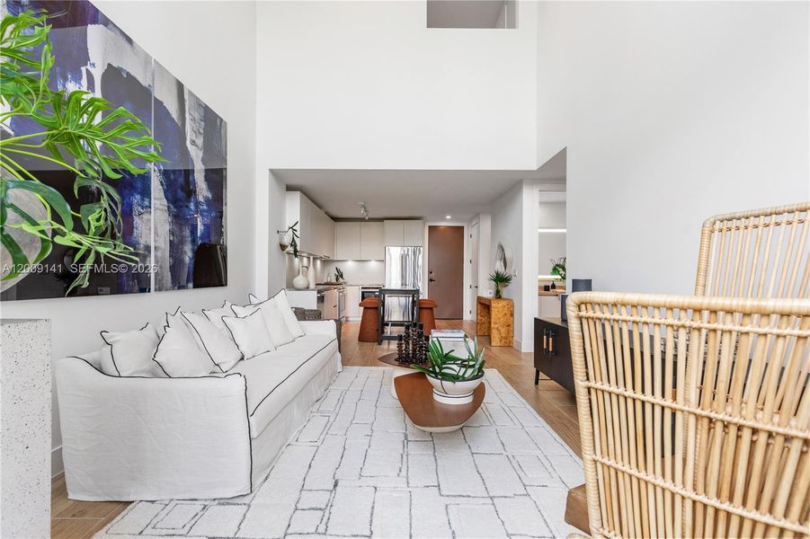 Furnished interior view inside a new home in , Miami (Image 13).