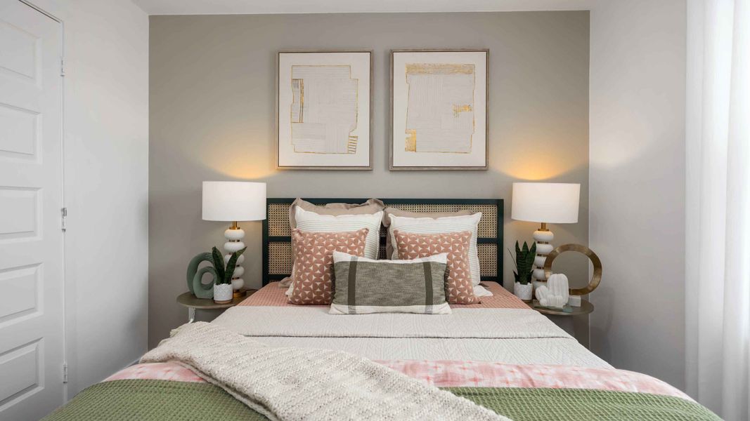Furnished interior view inside a new home in Grand West, Houston (Image 7).
