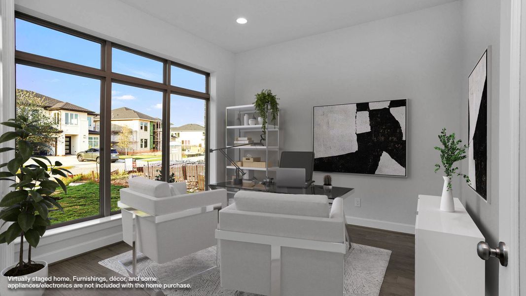 Representative furnished interior of a home built from the 3391W by Perry Homes in Legacy Prairie at Katy Court, Katy (Image 5).