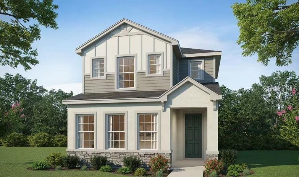 Front exterior of a new home in , St. Cloud, FL, highlighting curb appeal (Image 2). Front exterior of a new home in , St. Cloud, FL, highlighting curb appeal (Image 2).