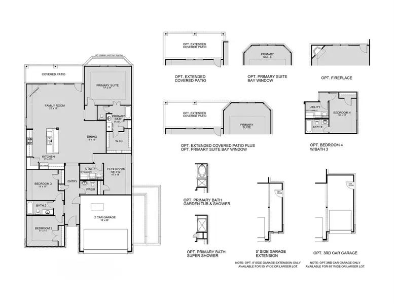 2D floor plan layout of this home in Lake Conroe Area Homes, Montgomery, TX (Image 2).