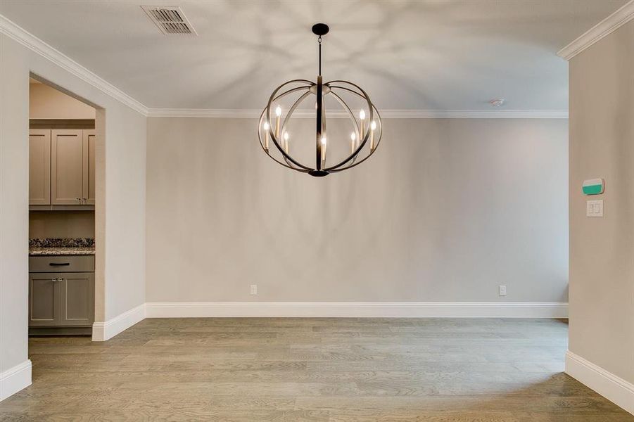 Representative Photo - Dining area - Butlers Pantry to the left