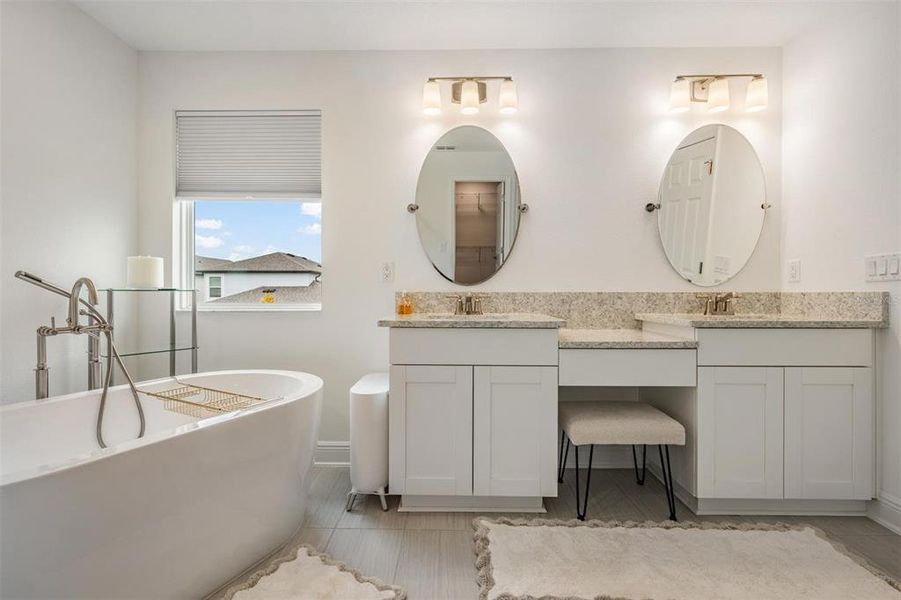 Furnished interior view inside a new home in , Wesley Chapel (Image 31).