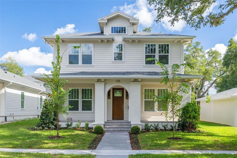 Front exterior of a new home in , St. Petersburg, FL, highlighting curb appeal (Image 21). Front exterior of a new home in , St. Petersburg, FL, highlighting curb appeal (Image 21).