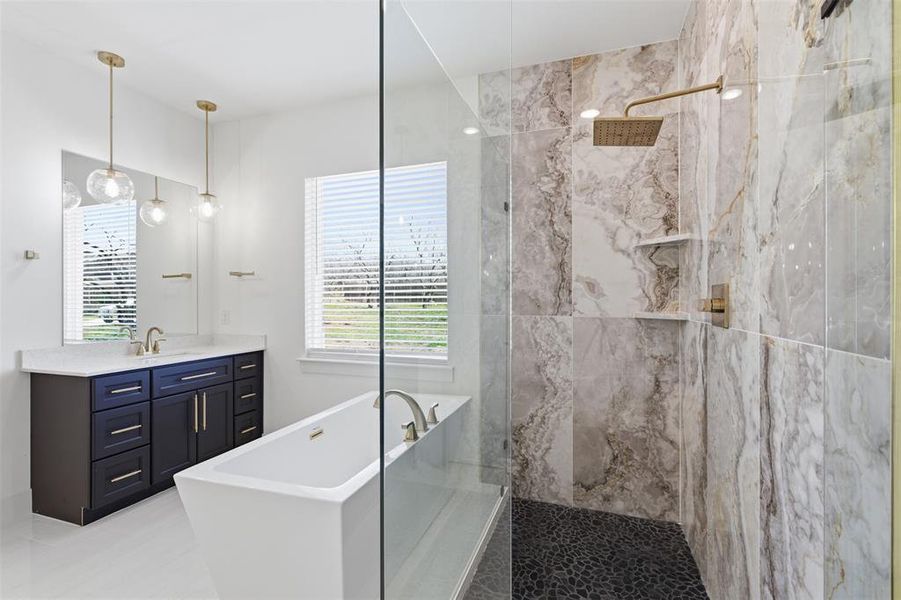 Furnished interior view inside a new home in , Sherman (Image 16).