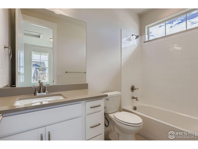 Furnished interior view inside a new home in Barefoot Lakes, Firestone (Image 9). Furnished interior view inside a new home in Barefoot Lakes, Firestone (Image 9).