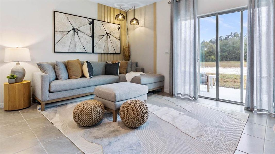 Furnished interior view inside a new home in , Davenport (Image 25).