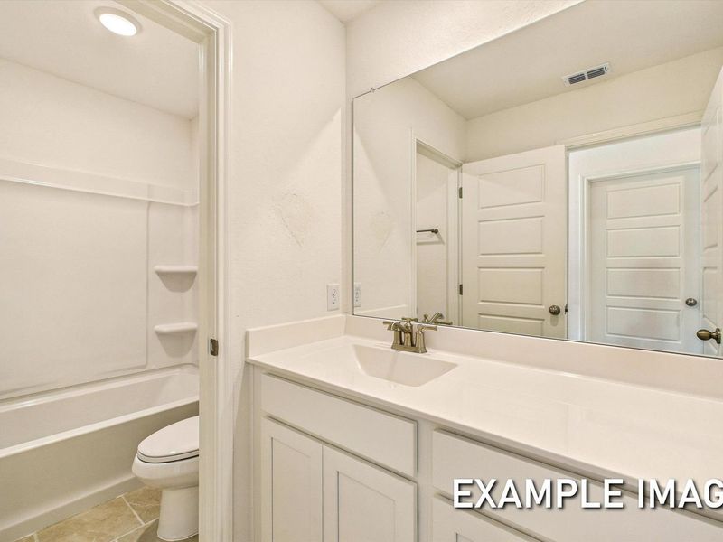 Representative furnished interior of a home built from the The Trinity A by Davidson Homes LLC in Agave, San Antonio (Image 9).