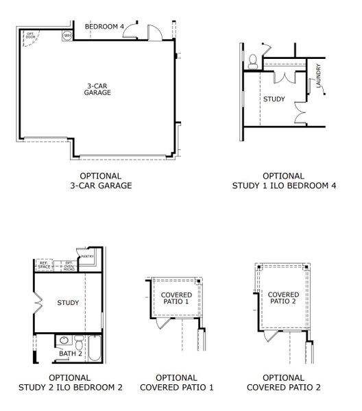 2D floor plan layout for the Concept 1912 by Landsea Homes in Chisholm Hills, Cleburne, TX (Image 4). 2D floor plan layout for the Concept 1912 by Landsea Homes in Chisholm Hills, Cleburne, TX (Image 4).