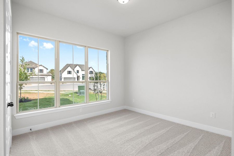 Spacious, unfurnished interior of a new home in Santa Rita Ranch - 60', Liberty Hill (Image 20). Spacious, unfurnished interior of a new home in Santa Rita Ranch - 60', Liberty Hill (Image 20).