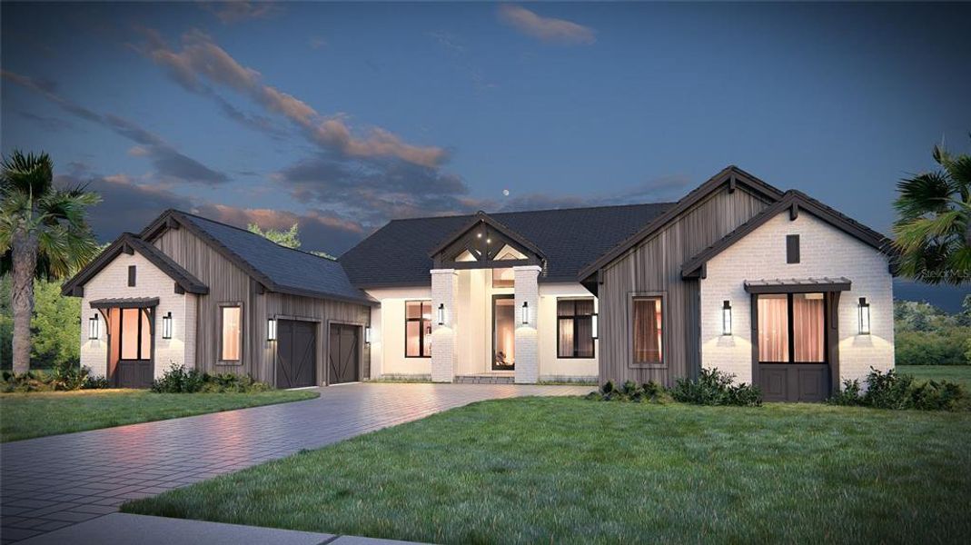 Front exterior of a new home in , Myakka City, FL, highlighting curb appeal (Image 1). Front exterior of a new home in , Myakka City, FL, highlighting curb appeal (Image 1).