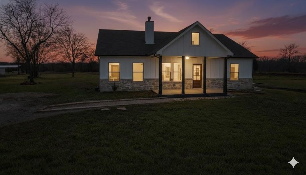Front exterior of a new home in , Wortham, TX, highlighting curb appeal (Image 18). Front exterior of a new home in , Wortham, TX, highlighting curb appeal (Image 18).