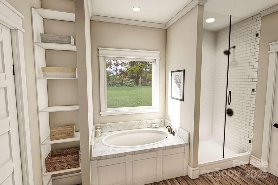 Furnished interior view inside a new home in , Lenoir (Image 8).