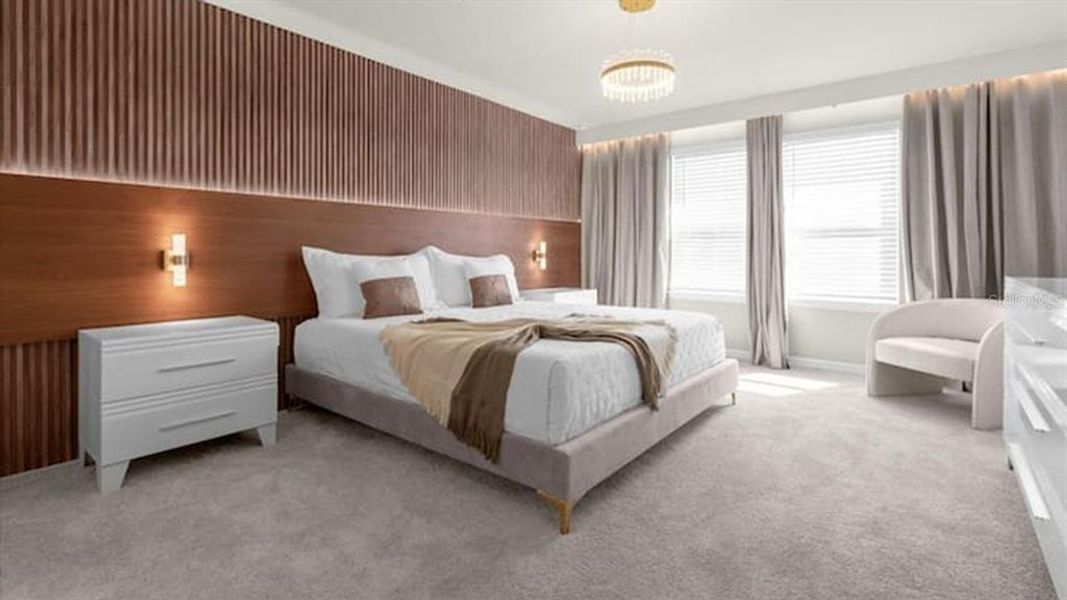 Furnished interior view inside a new home in , Clermont (Image 34).