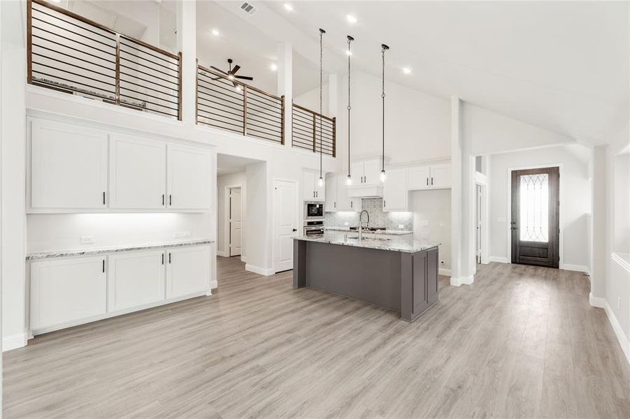Furnished interior view inside a new home in Creekview Meadows, Pilot Point (Image 17).