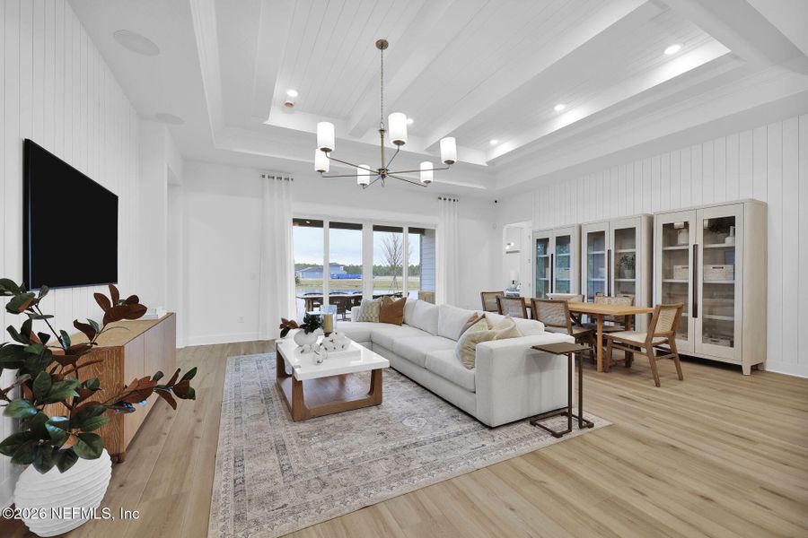 Furnished interior view inside a new home in Westerly Park at Wildlight, Yulee (Image 8).