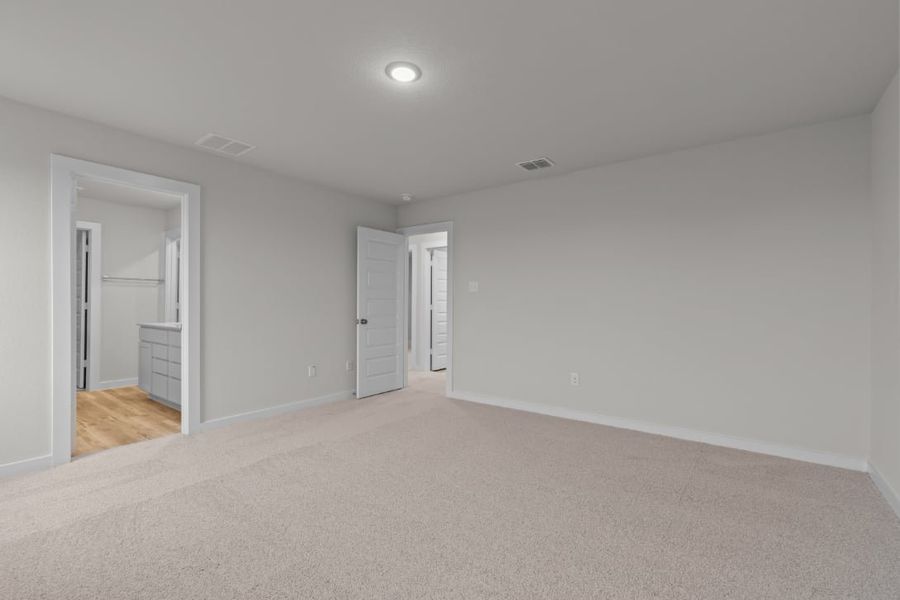 A room with white walls. A room with white walls.