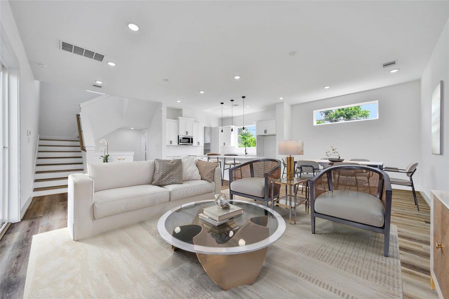 Furnished interior view inside a new home in , Houston (Image 6).