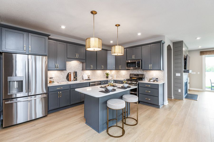 Representative furnished interior of a home built from the Wilmington by Fischer Homes in Easton Park, Dallas (Image 30).