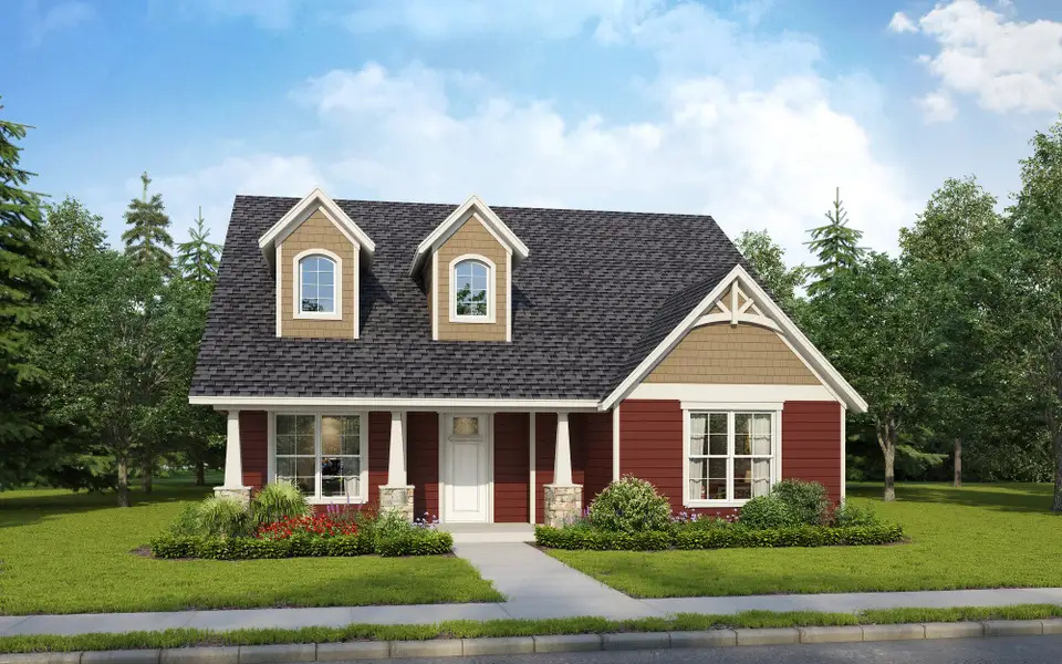 Representative exterior photo of a completed home built from the Miller by Heritage Towne in Heritage Towne, Midlothian, TX (Image 5).