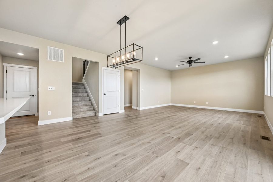 Spacious, unfurnished interior of a new home in The Glen, Colorado Springs (Image 32). Spacious, unfurnished interior of a new home in The Glen, Colorado Springs (Image 32).