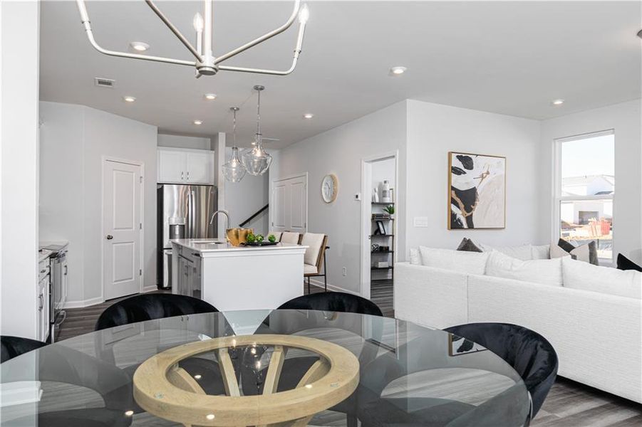 Furnished interior view inside a new home in , Powder Springs (Image 6).