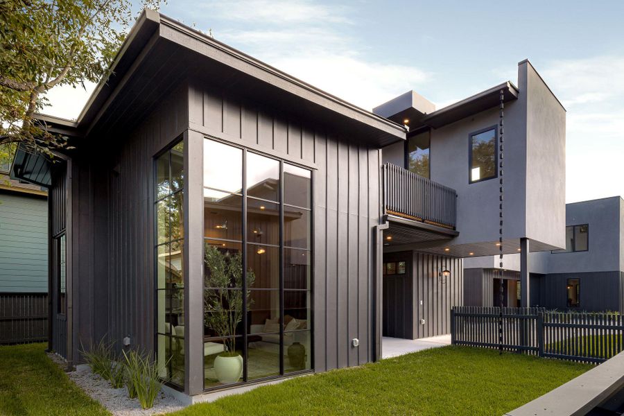 Exterior details and patio area of a home in , Austin (Image 25). Exterior details and patio area of a home in , Austin (Image 25).
