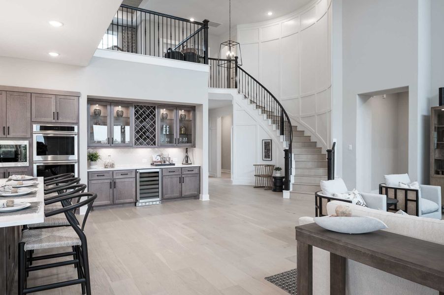 Representative furnished interior of a home built from the Milan by Tri Pointe Homes in Dunham Pointe, Cypress (Image 39).