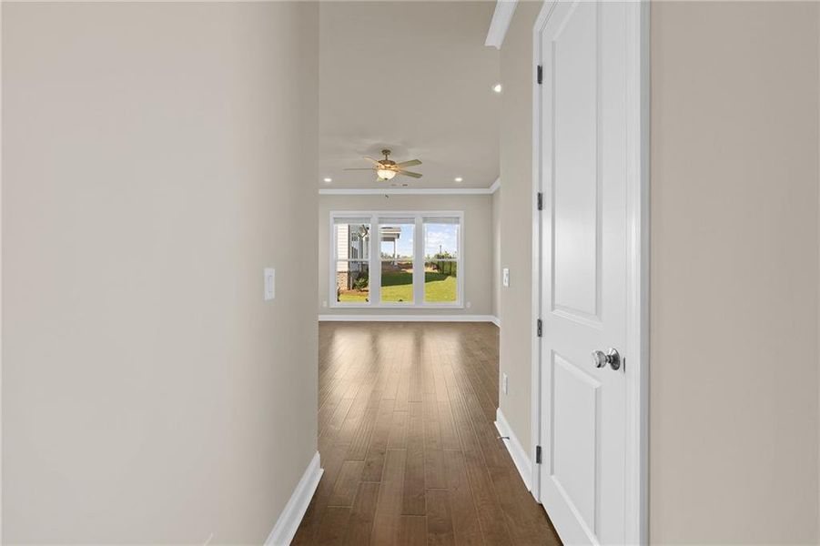 Spacious, unfurnished interior of a new home in Palisades Single Family, Cumming (Image 56). Spacious, unfurnished interior of a new home in Palisades Single Family, Cumming (Image 56).