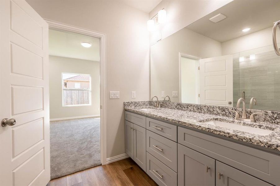 Furnished interior view inside a new home in Trails of Fossil Creek, Fort Worth (Image 7).