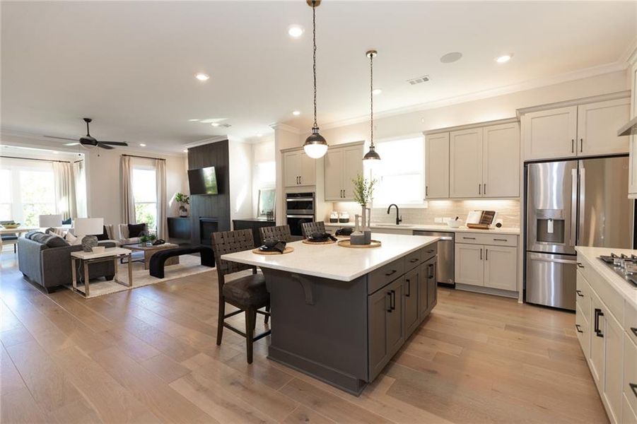 Furnished interior view inside a new home in Aberdeen, Hoschton (Image 44).