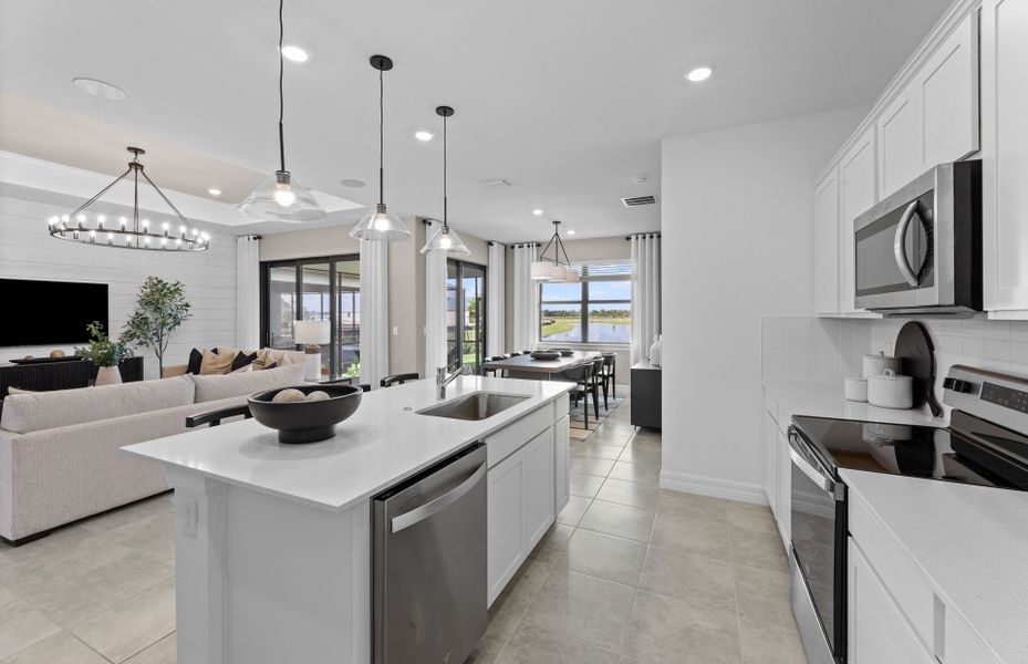 Furnished interior view inside a new home in The Strand at Cedar Grove, North Port (Image 17).