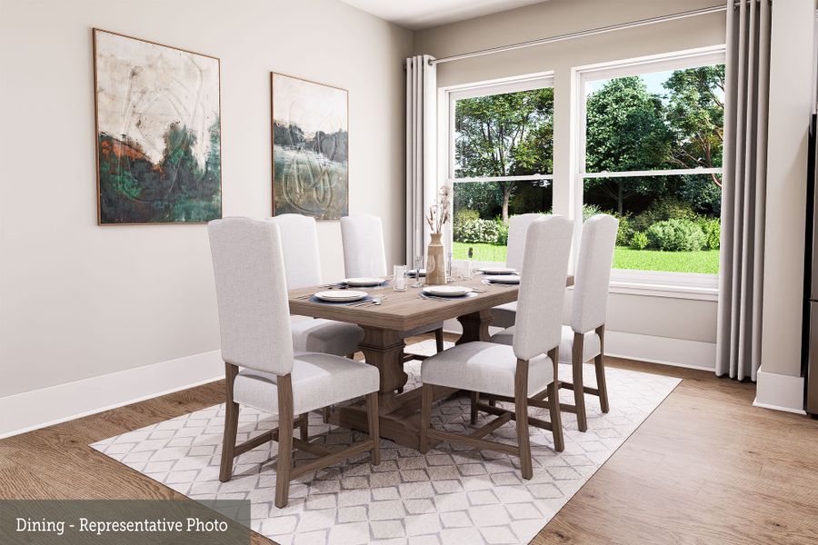 Furnished interior view inside a new home in Easthaven at Bridgeland Central - Vision Collection, Cypress (Image 7).