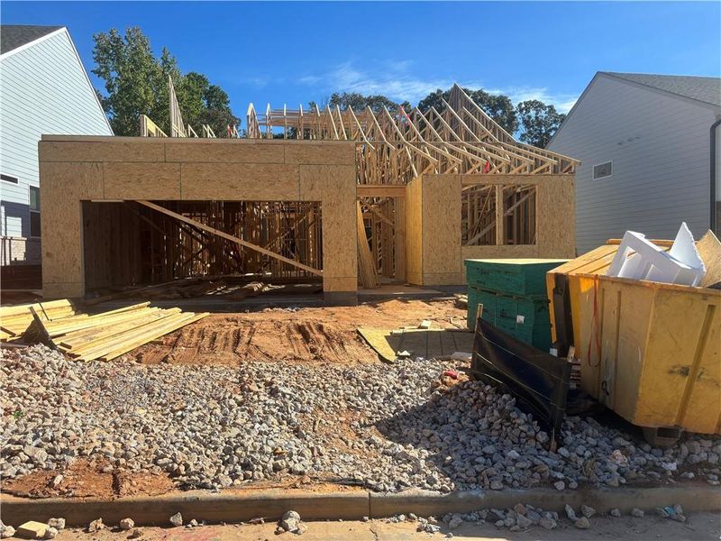In-progress construction of a new home in , Buford, GA (Image 24).