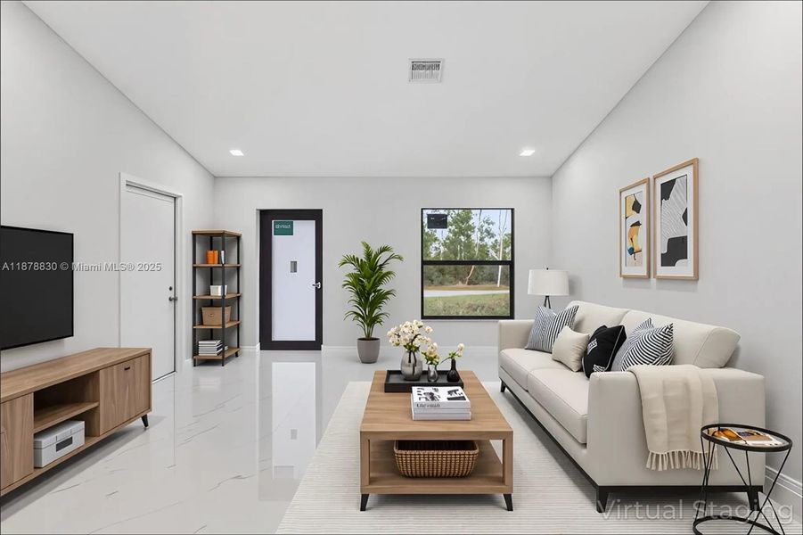 Furnished interior view inside a new home in , Lehigh Acres (Image 16).