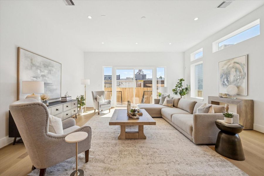 Furnished interior view inside a new home in West 21st Residences, Houston (Image 26).
