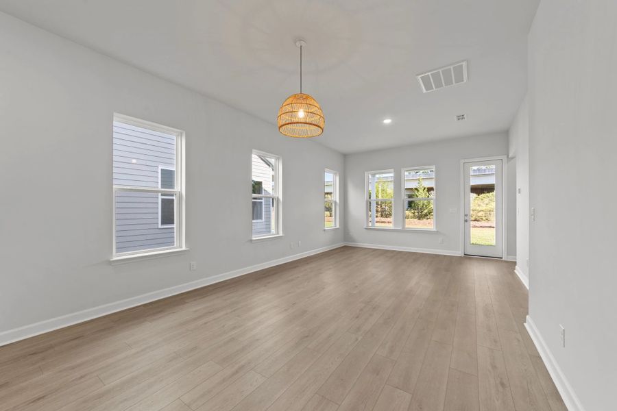 Dining Area and Family Room