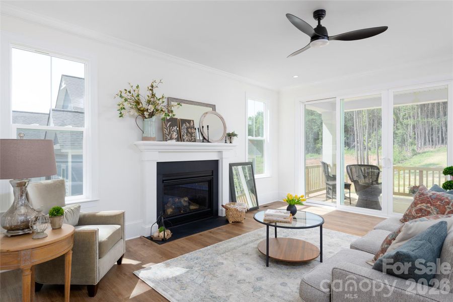 Furnished interior view inside a new home in , Sherrills Ford (Image 10).