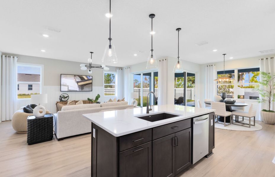 Representative furnished interior of a home built from the Mystique Grand by Del Webb in Del Webb Sunbridge, St. Cloud (Image 10). Representative furnished interior of a home built from the Mystique Grand by Del Webb in Del Webb Sunbridge, St. Cloud (Image 10).