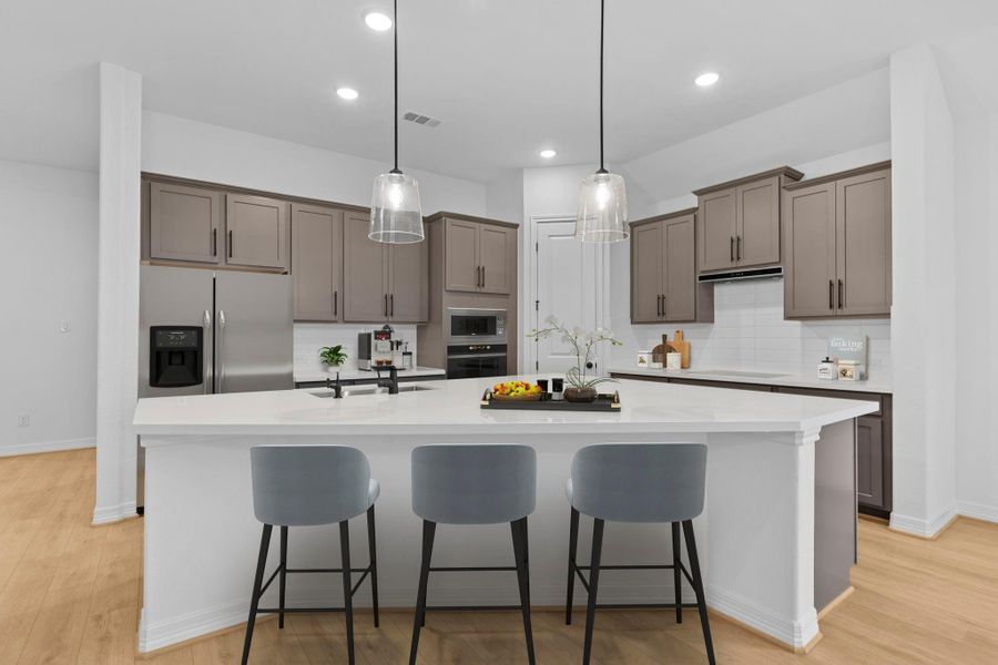 Furnished interior view inside a new home in Austin Point, Richmond (Image 9).