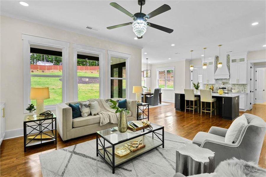Furnished interior view inside a new home in , Snellville (Image 13).