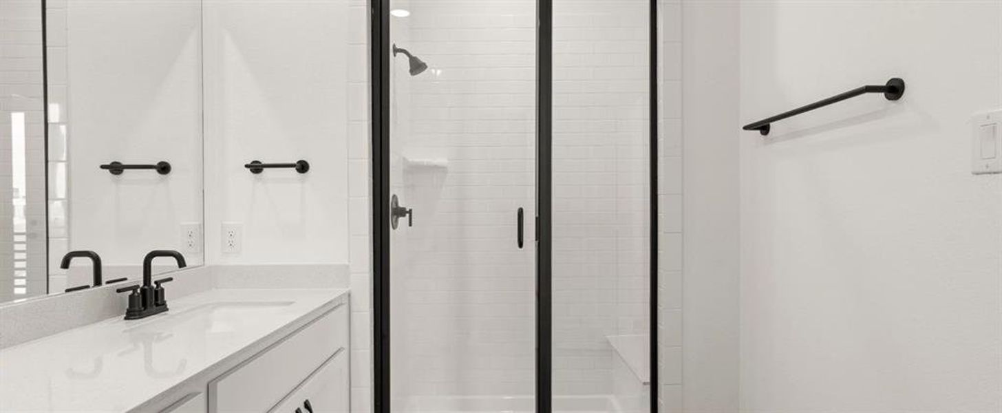 Furnished interior view inside a new home in The Farm, Allen (Image 12).