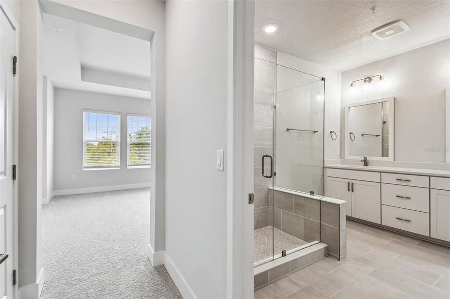 Furnished interior view inside a new home in Towns at Union, St. Petersburg (Image 15).